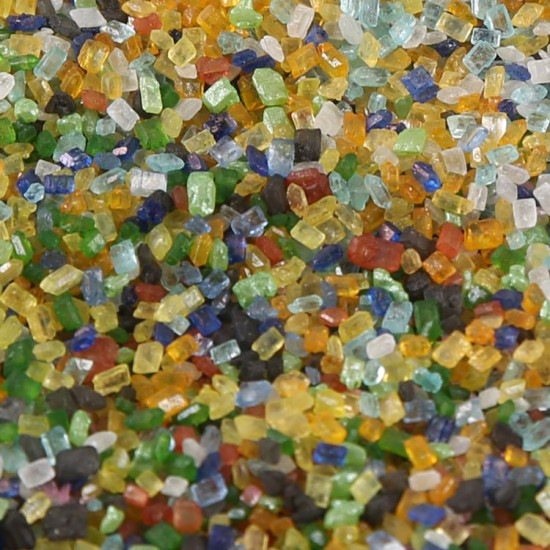 Kristal Şeker  Dekor Amaçlı Mix Renkler 1-4 mm 50g - MY555 - Mytortenland